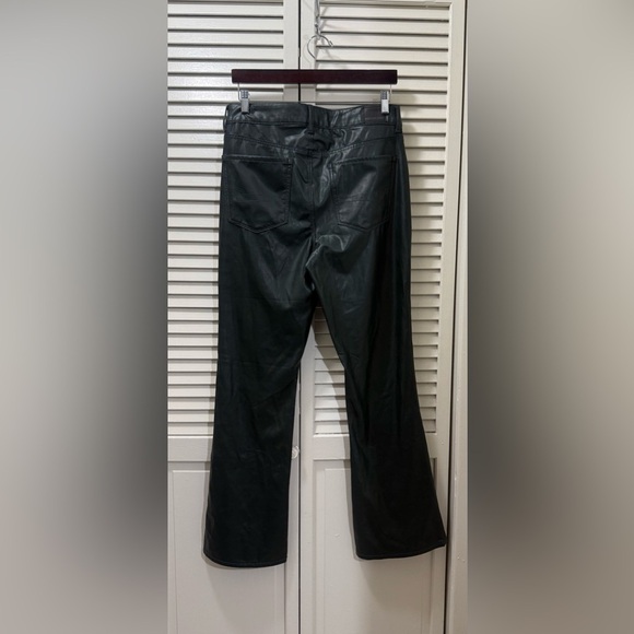 American Eagle Outfitters Pants  Green Faux Leather Kick Boot High Rise - Picture 4 of 6